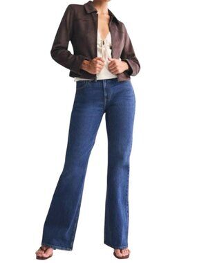 Abercrombie Fitch Blue High Rise 70's Vintage Flare Jeans